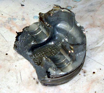 Remains of a piston