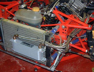 Oil cooler fitted