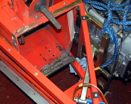 Extended floor to pedal box