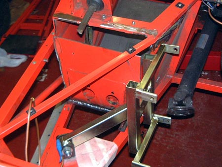 Front panel welded back in position