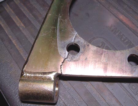 Broekn upright