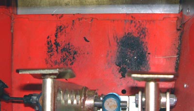 Rubber under foot rests