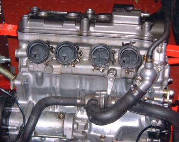 Thermostat reattached to engine