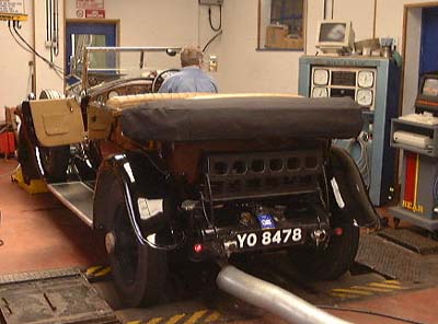 A 1926 Rolls Royce at 70 mph