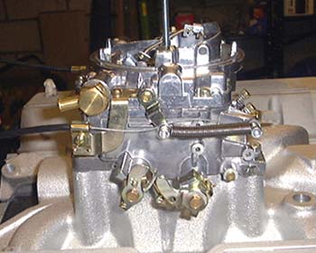 Choke cable attached