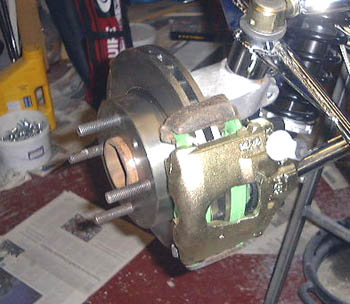 Left front brakes and pads added