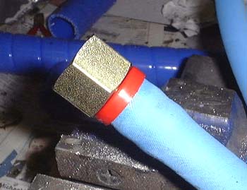 Push-fit Autoquip connector and hose