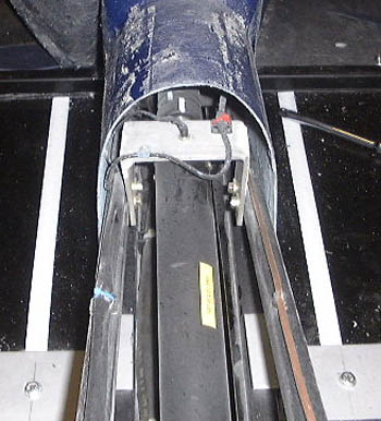 The speedo sensor exposed
